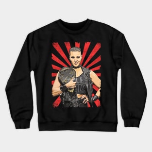 Rhea Ripley Wrestling Vintage Fan Art Crewneck Sweatshirt